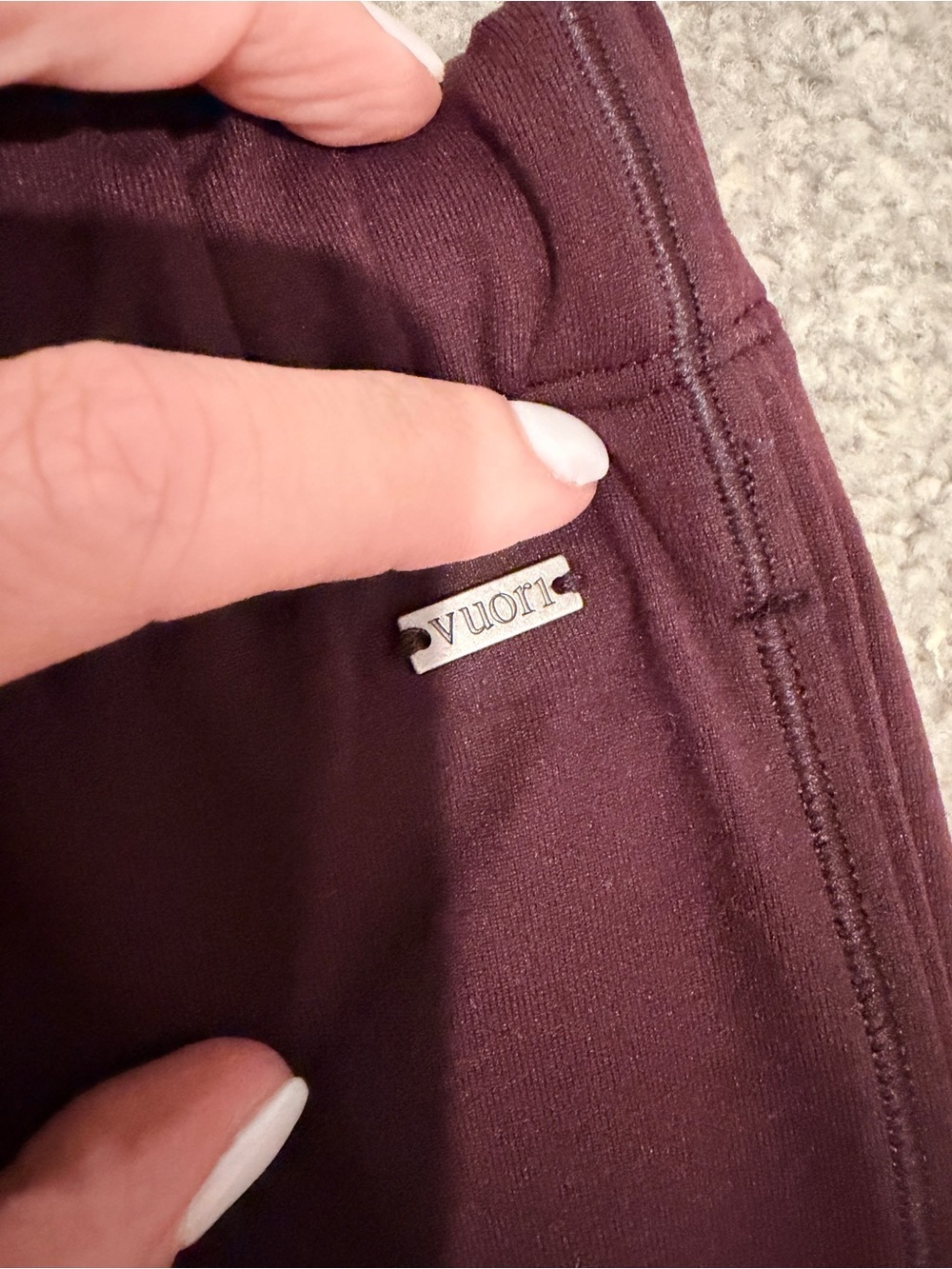 Vuori Maroon Jogger Sweatpants. Worn once. Too big on me - Picture 2 of 3